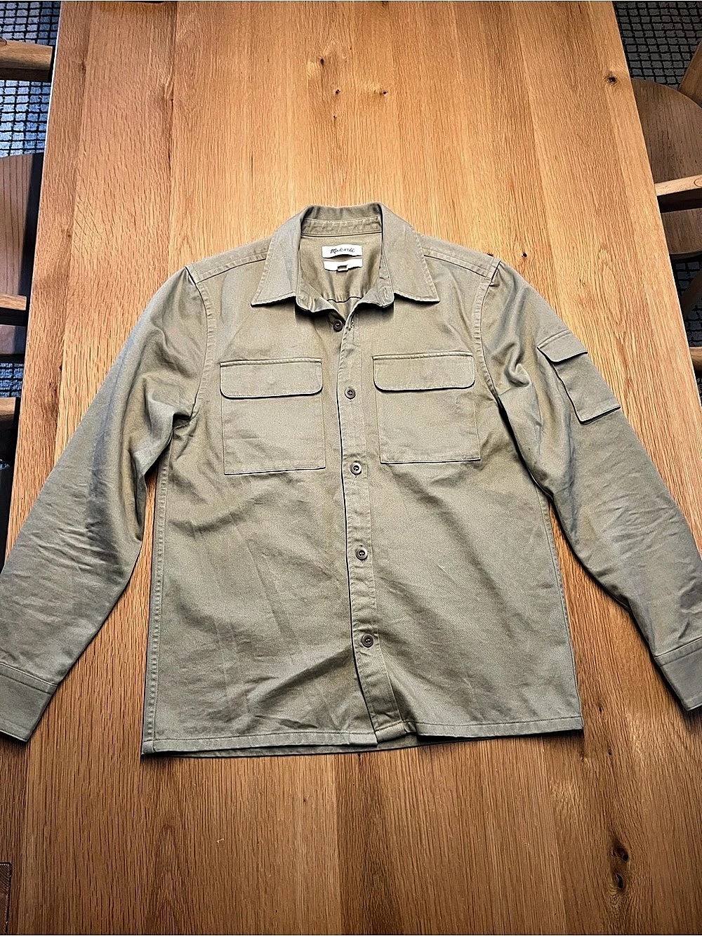 Madewell Easy Utility Shirt-Jacket Green Small